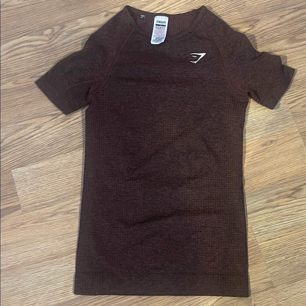 Gymshark Seamless Short Sleeve Top - Dark Brown